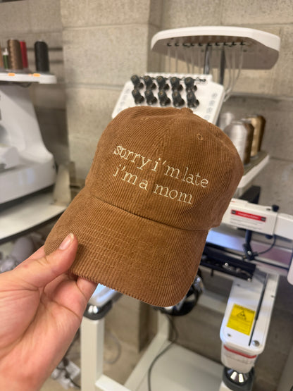 Sorry I’m late, I’m a mom hat