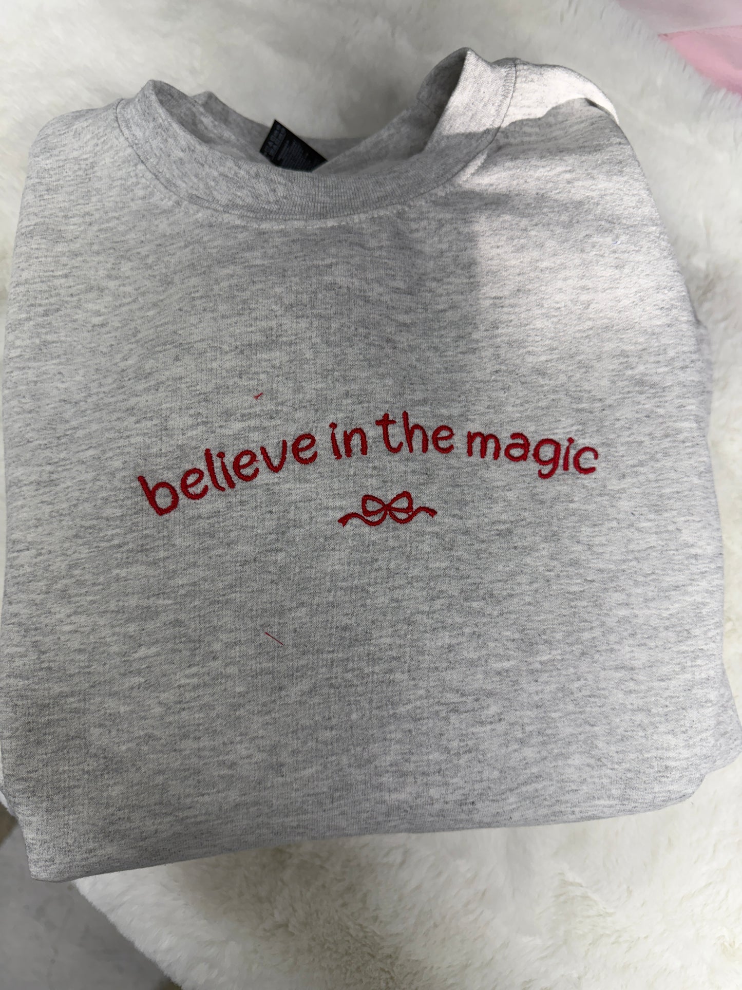 Believe in the magic embroidered