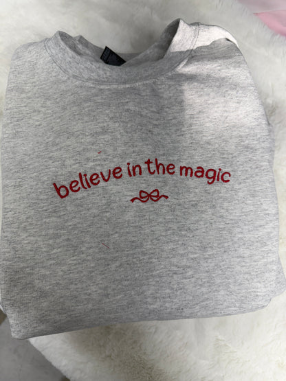 Believe in the magic embroidered