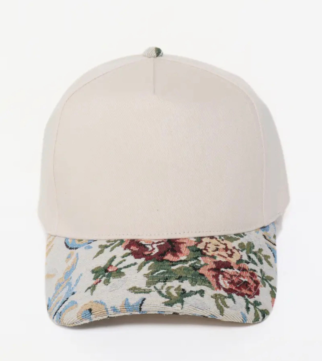 Floral brim hat
