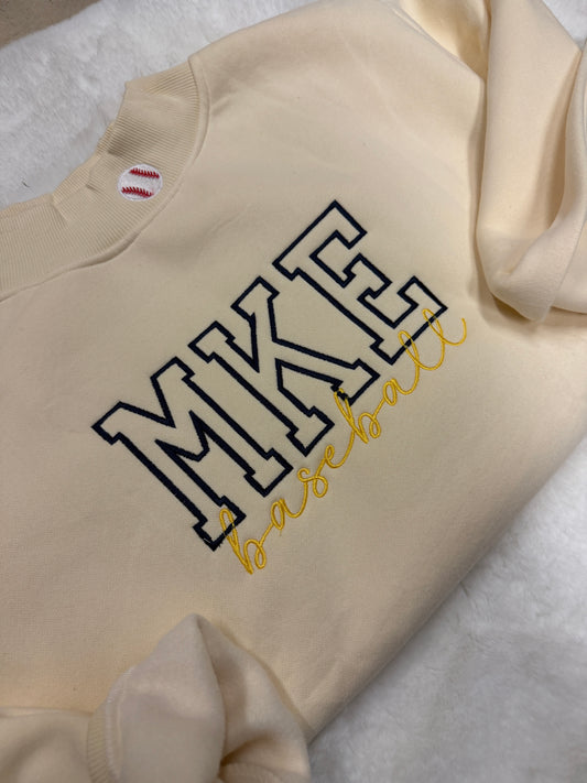 MKE Baseball Mock neck