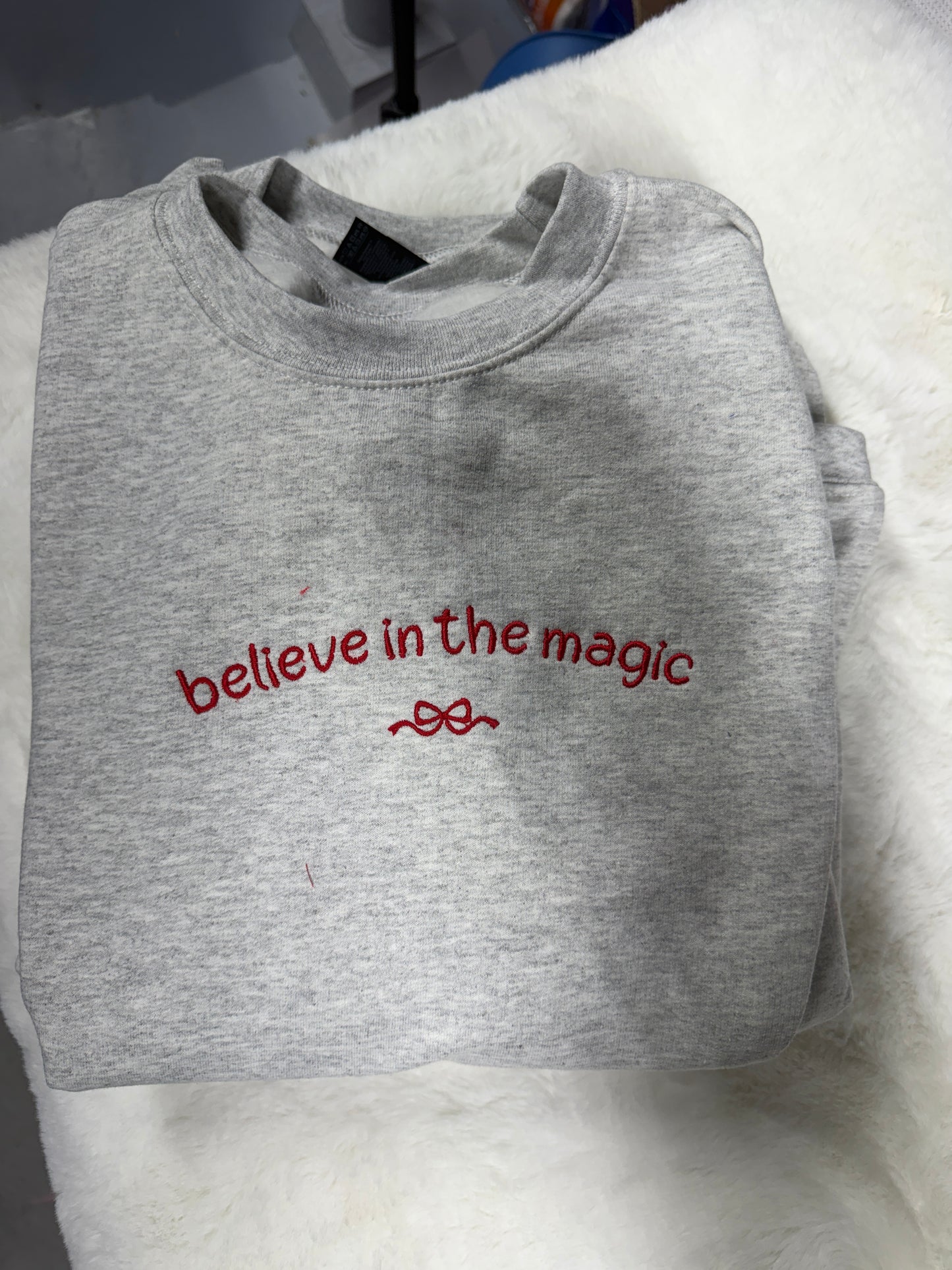Believe in the magic embroidered