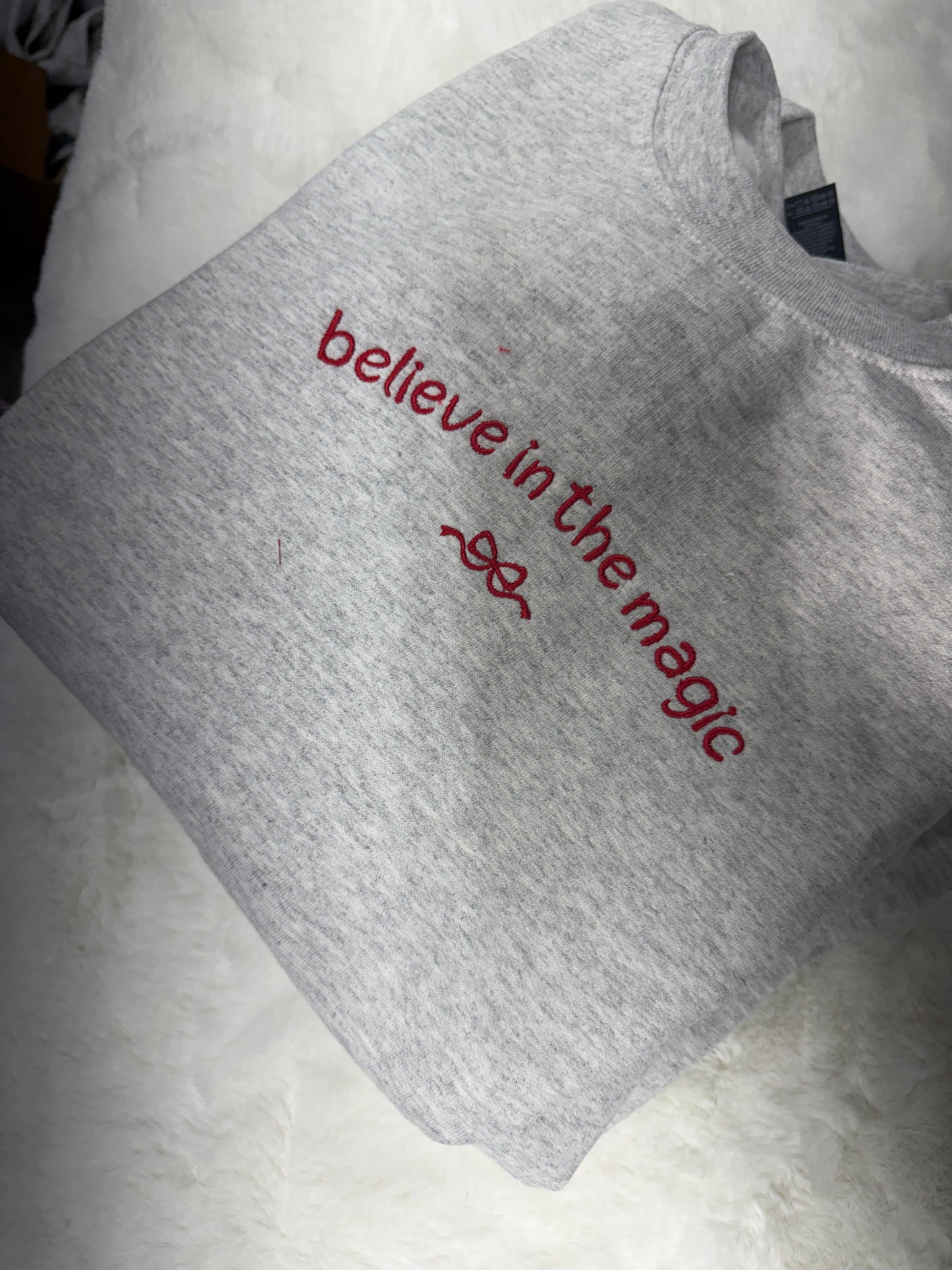 Believe in the magic embroidered