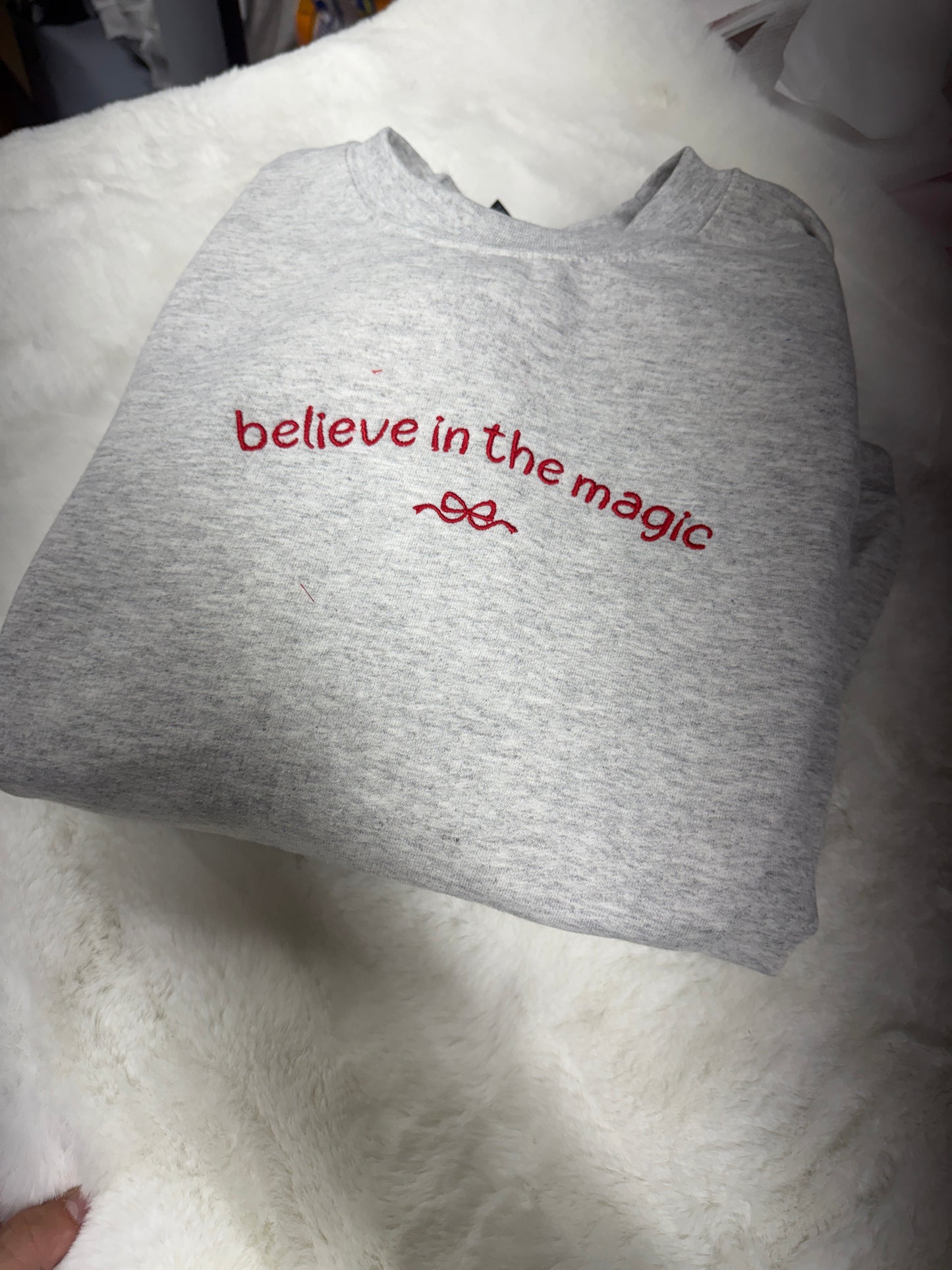 Believe in the magic embroidered
