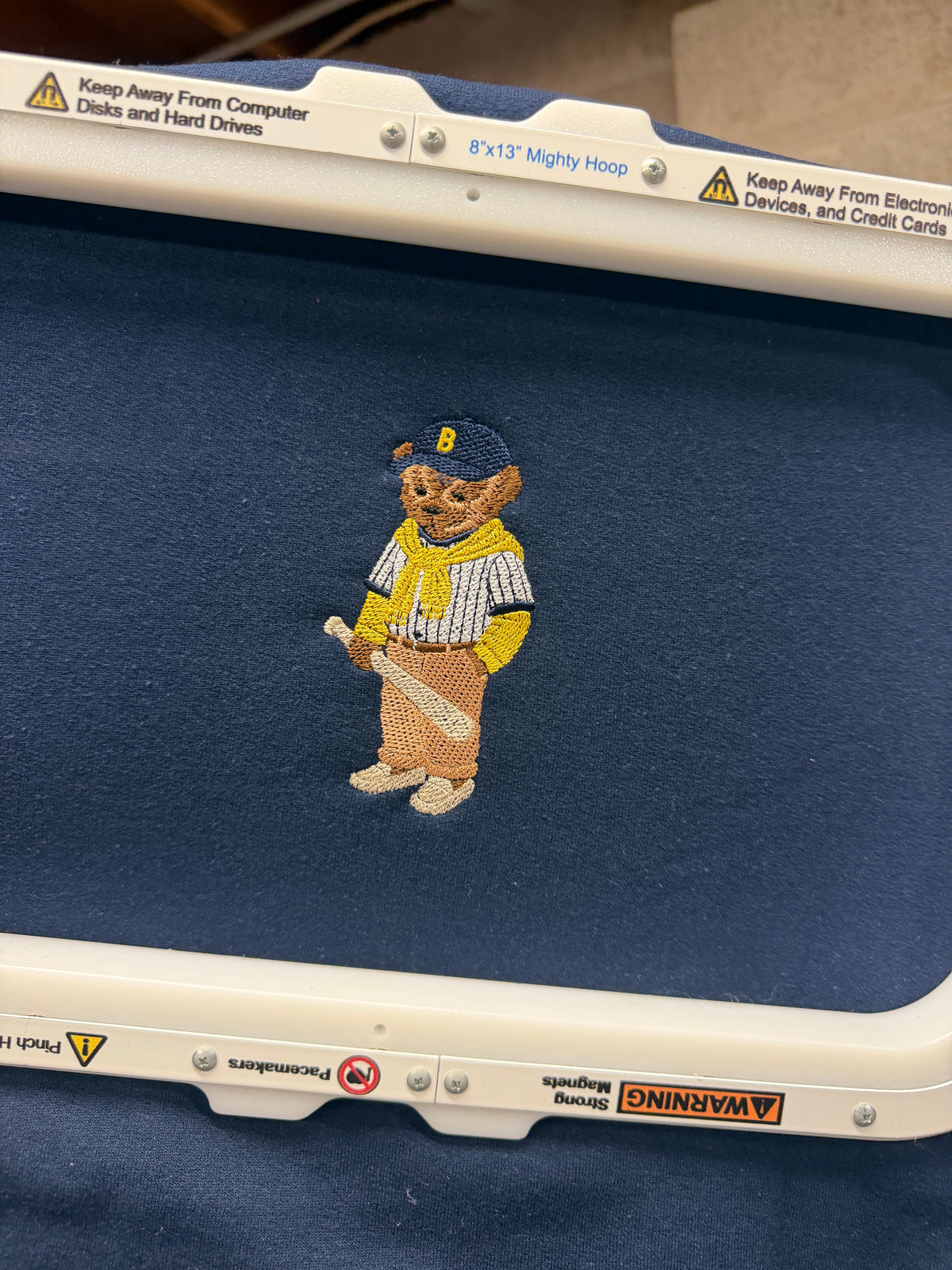 Baseball bear crewneck