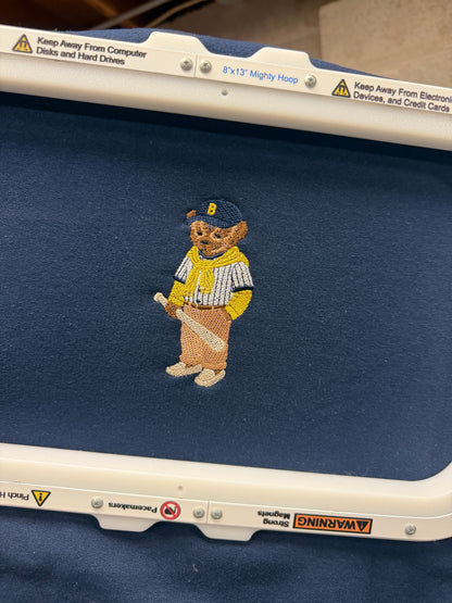 Baseball bear crewneck