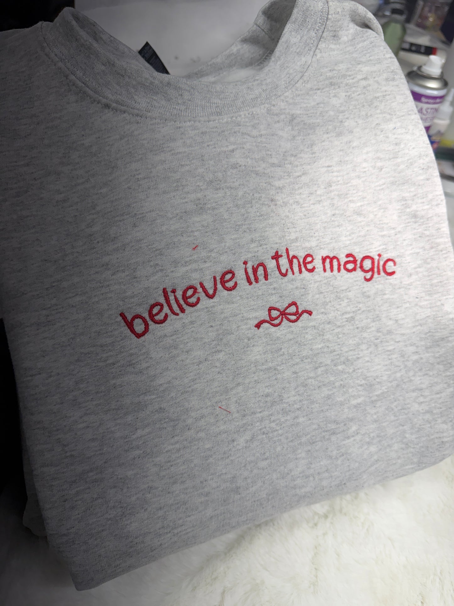Believe in the magic embroidered