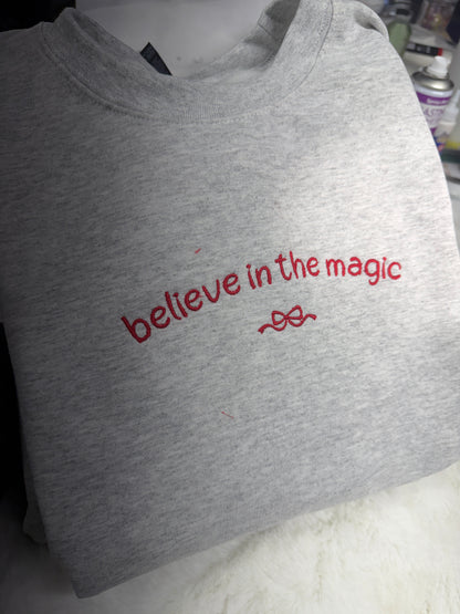 Believe in the magic embroidered