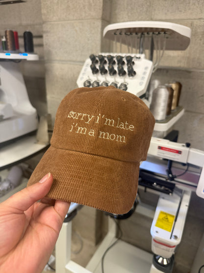 Sorry I’m late, I’m a mom hat