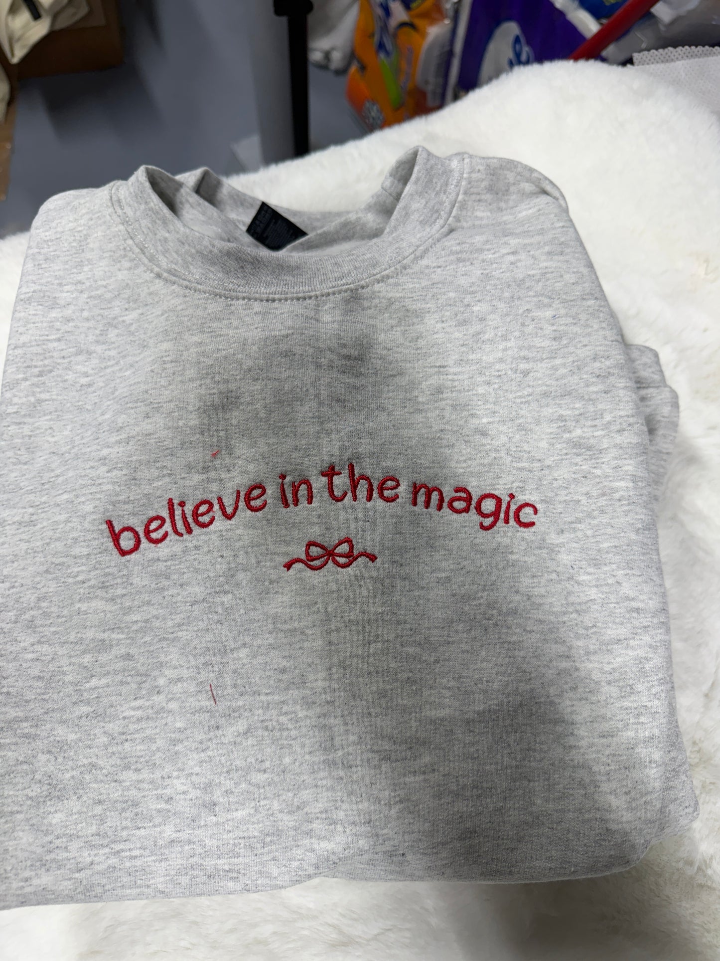 Believe in the magic embroidered