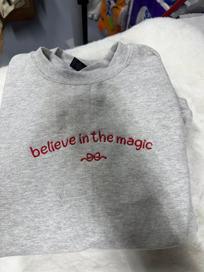 Believe in the magic embroidered