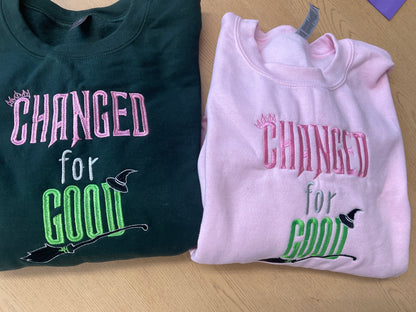 Wicked: Changed for good embroidered sweater