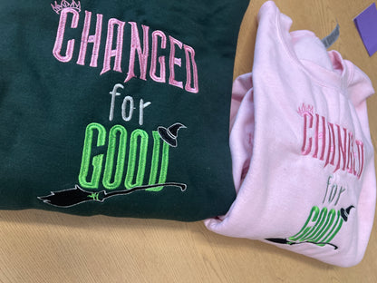 Wicked: Changed for good embroidered sweater