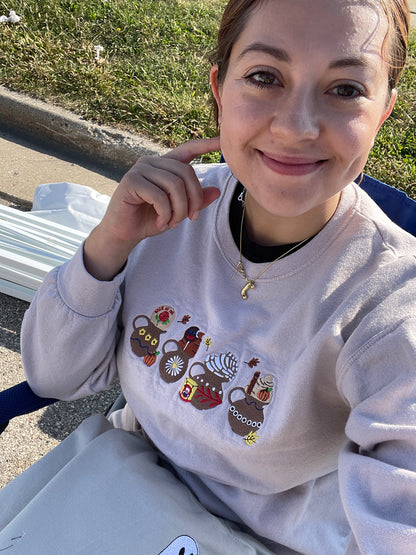 Cántaro de barro embroidered crewneck ( pre-order)