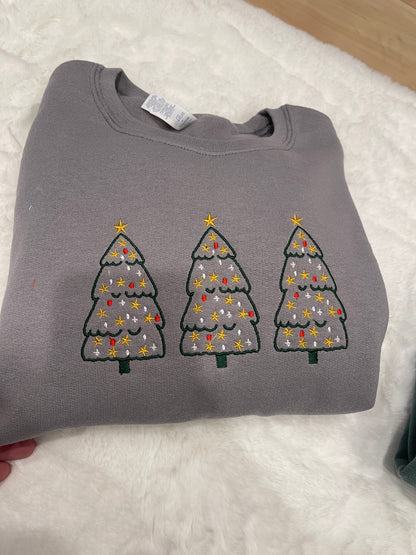 Christmas tree trio vintage look