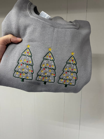 Christmas tree trio vintage look