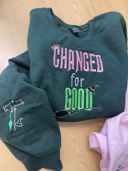 Wicked: Changed for good embroidered sweater