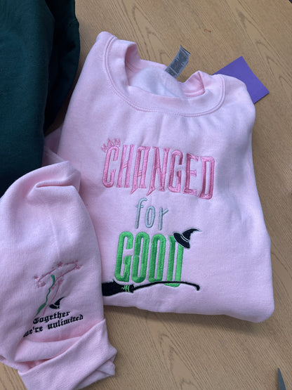 Wicked: Changed for good embroidered sweater