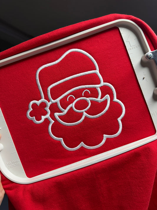 Santa Embroidered Crewneck